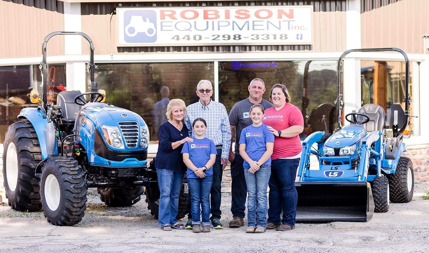 Robison Family with Tractors